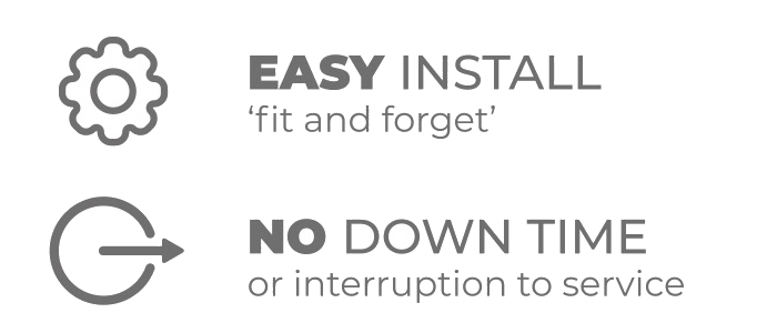 Easy Install - No Down time